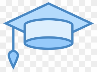 Graduation Cap Icon - Gorro De Graduacion Azul Clipart