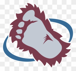 Avalanche Logo Png Transparent Vector Freebie Supply - Colorado Avalanche Foot Logo Clipart