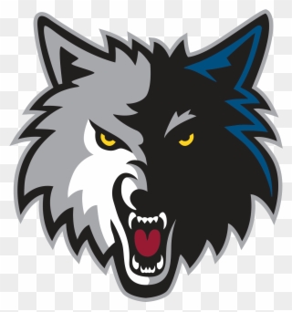 Gray Wolf Clipart Animated - Minnesota Timberwolves Logo - Png Download