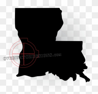 Louisiana New Map Clipart