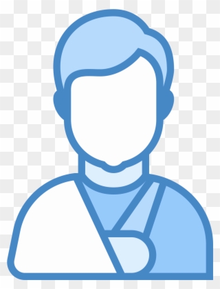 A Graphic Of The Top Half Of A Person - Blue Icons Png Businessman Clipart