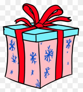 How To Draw A Christmas Gift Box - Presentes De Natal Desenho Clipart