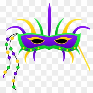 Free Mardi Gras Clip Art Festival Mask Clipart Louisiana - Mardi Gras And Valentine's Day - Png Download