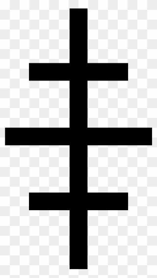 The Cross Of Salem, Also Known As A Pontifical Cross - Cross With Three Bars Clipart