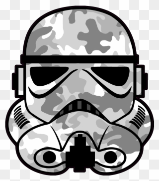 Stormtrooper Mask Cut Out Clipart