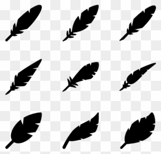 Filled Feathers - Feather Pictogram Clipart (#1484527) - PinClipart