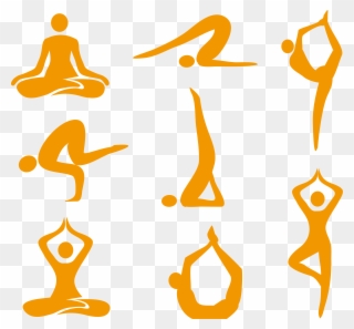 Yoga Asana Royalty-free Illustration - Yoga Logo Vector Png Clipart
