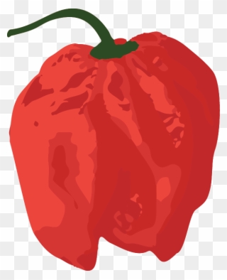Habanero-red - Red Bell Pepper Clipart