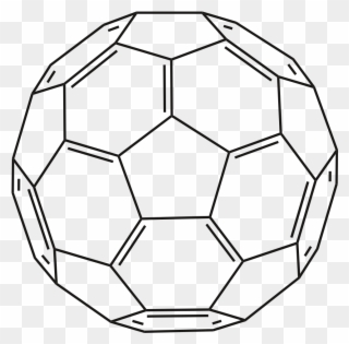 How To Draw A Football 4, Buy Clip Art - Buckminsterfullerene Structure - Png Download