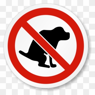 No Dog Poop Symbol Label - No Dog Poop Sign Clipart