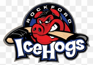 The Mighty Pigs At First Glance - Rockford Icehogs Logo Png Clipart