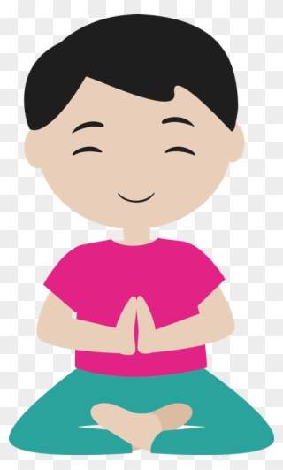 Meditation And Yoga For Kids - Yoga Enfant Clipart - Png Download