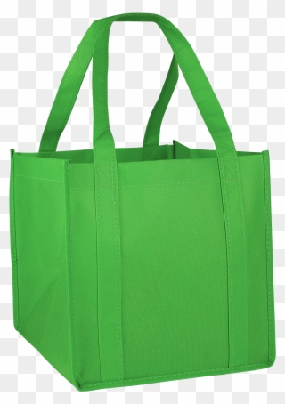 Lime Green Cube Grocery Tote - Reusable Shopping Bags Png Clipart