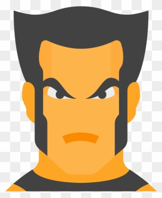 Logan X Men Icon - Illustration Clipart