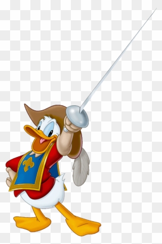 Donald Duck Clipart Donald Duck Clip Art Free Donald - Pato Donald Mosqueteros Dibujo - Png Download