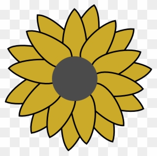 Sunflower Flower Coloring Pages Clipart