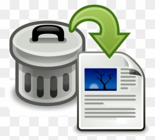 File - Rescuedfromtrashcan - Trash Can Clip Art - Png Download