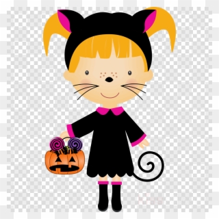 Cute Halloween Background Hd Clipart Halloween Desktop - Halloween Children Clipart - Png Download