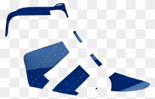 S1809 Blue Patent - Sandal Clipart
