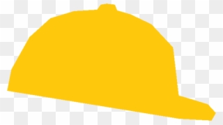 Baseball Cap Hard Hats Helmet - Yellow Baseball Cap Clipart - Png Download