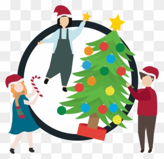 New Year Celebrations With Everyone - Illustration Clipart