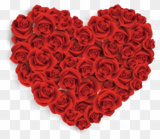 Valentines Day Heart Rose Gift Clip Art - Rose Good Morning Image Download - Png Download