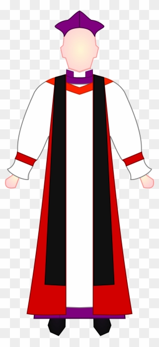 Red Dress Svg Download Red Dress Svg - Anglican Bishop Choir Dress Clipart