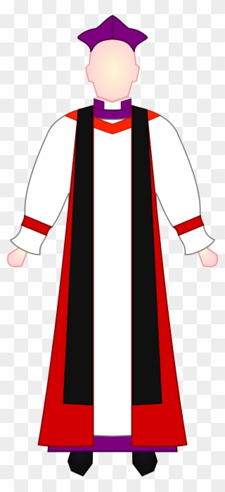 Red Dress Svg Download Red Dress Svg - Anglican Bishop Choir Dress Clipart