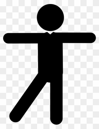 Dancing Man Posture Comments - Icon Clipart