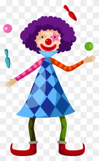 Compromise Clown Pictures To Color Juggling Cartoon - Malabarista Animado Png Clipart