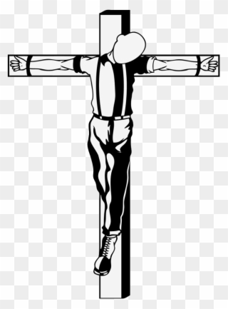 Cross Clip Art Crucifixion - Распятый Скин На Кресте - Png Download