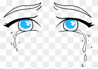 How To Draw Tears - Drawing Eye With Tear Easy Clipart