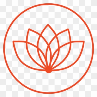 Icon For Wellness Program For The Grind Coworking Community - Lotus Flower Minimal Clipart