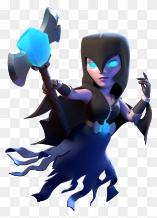 Pin By Crafty Annabelle On Clash Royale & Clash Clan - Night Witch Clash Royale Png Clipart