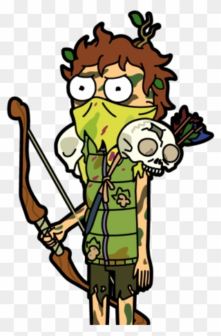 Wild Man Morty - Pocket Morty Png Clipart