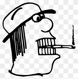 Al Capone Bowler Cartoon Png Image - Sigara Içen Adam Resmi Çizimi Clipart