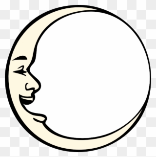 Clip Art Royalty Free Library With Clip Art At Clker - Man In The Moon - Png Download