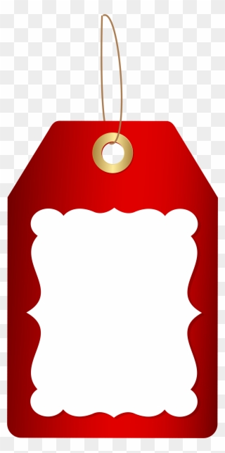 Graphic Transparent Library Red Deco Price Tag Png - Christmas Price Tag Design Clipart