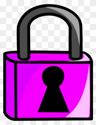 Lock Clipart Pink - Pink Lock Clipart - Png Download