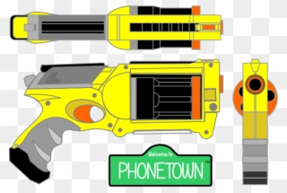 Silhouette At Getdrawings Com Free For Personal - Nerf Gun Clip Art - Png Download