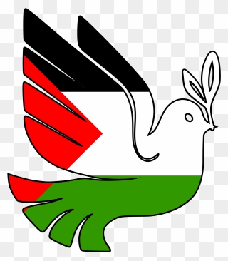 Stop The War - Palestine Peace Dove Clipart