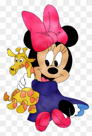 Minnie Mouse With Teddy Bear Baby Disney Images Captain - Minnie Mouse Bebe Clipart