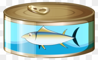 Food Clip Art, Foods And Kawaii Faces - Canned Tuna Clipart - Png Download