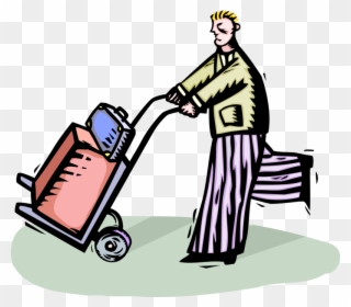 Luggage Clipart Baggage Cart - Baggage - Png Download