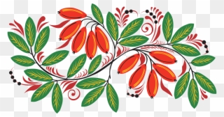 Рябина В Русских Мотивах - Clip Art - Png Download