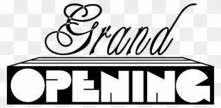 Grand Opening Clipart - Grand Opening In Black - Png Download
