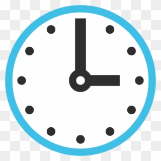 Clocks Clipart Emoji - Emoji Clock 03 00 - Png Download