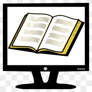 Read On Computer Screen Clipart