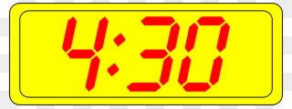 Digital Clock Time 12-hour Clock Digital Data - 4 30 Pm Digital Clipart