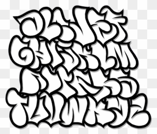 Image Library Stock Bubble Letter Clipart - Graffiti Alphabet - Png Download